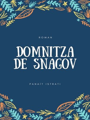 cover image of Domnitza de Snagov